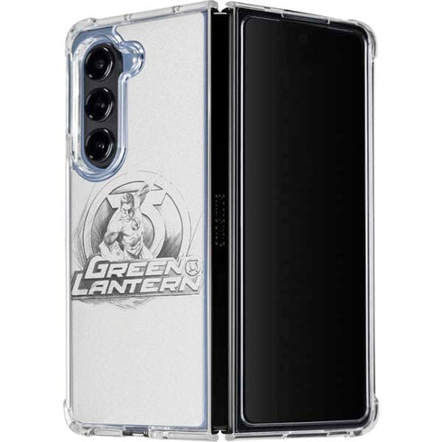 DC Comics Green Lantern Sketch Art Action Pose Galaxy Z Fold5 5G Clear Case