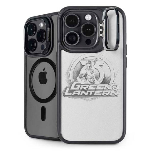 DC Comics Green Lantern Sketch Art Action Pose iPhone 14 Pro Max Kickstand Case