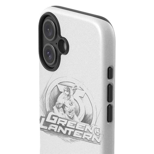 DC Comics Green Lantern Sketch Art Action Pose iPhone 16 Impact Case
