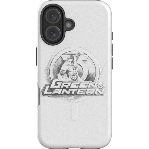 DC Comics Green Lantern Sketch Art Action Pose iPhone 16 Magsafe Impact Case