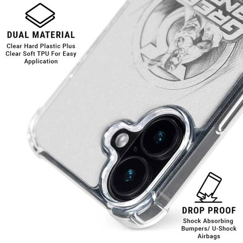 DC Comics Green Lantern Sketch Art Action Pose iPhone 16 Plus Clear Case
