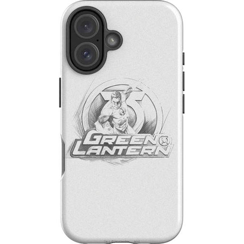 DC Comics Green Lantern Sketch Art Action Pose iPhone 16 Plus Impact Case