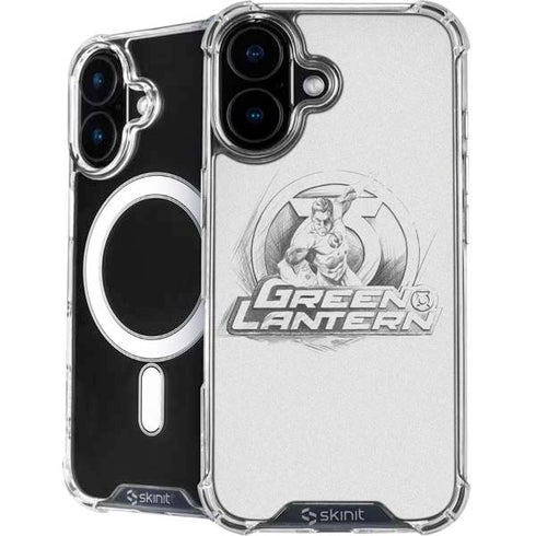 DC Comics Green Lantern Sketch Art Action Pose iPhone 16 Plus MagSafe Case