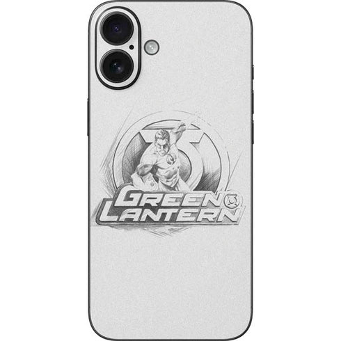 DC Comics Green Lantern Sketch Art Action Pose iPhone 16 Plus Skin