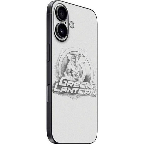 DC Comics Green Lantern Sketch Art Action Pose iPhone 16 Plus Skin
