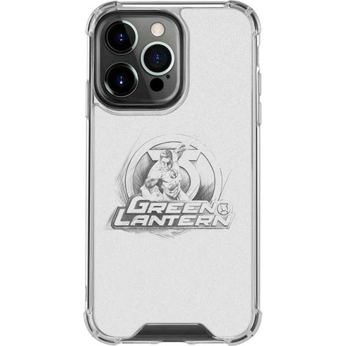 DC Comics Green Lantern Sketch Art Action Pose iPhone 16 Pro Clear Case