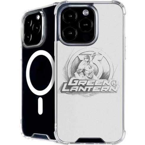 DC Comics Green Lantern Sketch Art Action Pose iPhone 16 Pro MagSafe Case
