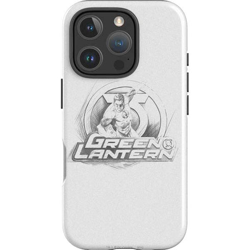 DC Comics Green Lantern Sketch Art Action Pose iPhone 16 Pro Max Impact Case