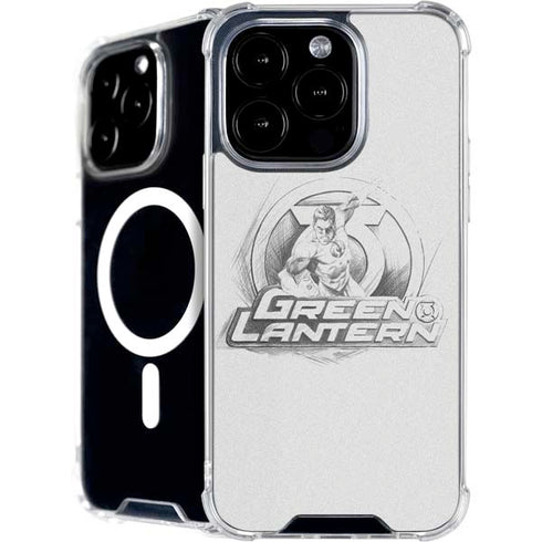 DC Comics Green Lantern Sketch Art Action Pose iPhone 16 Pro Max MagSafe Case
