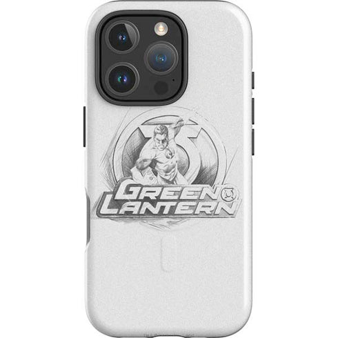 DC Comics Green Lantern Sketch Art Action Pose iPhone 16 Pro Max Magsafe Impact Case