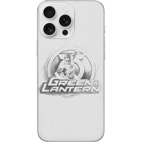 DC Comics Green Lantern Sketch Art Action Pose iPhone 16 Pro Max Skin
