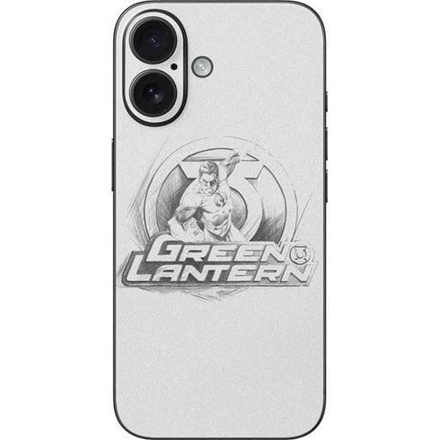 DC Comics Green Lantern Sketch Art Action Pose iPhone 16 Skin
