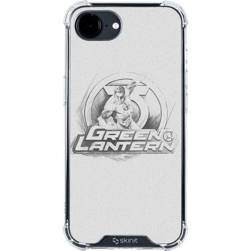 DC Comics Green Lantern Sketch Art Action Pose iPhone 16e Clear Case