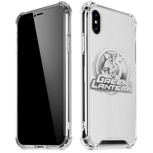 DC Comics Green Lantern Sketch Art Action Pose iPhone X/XS Clear Case