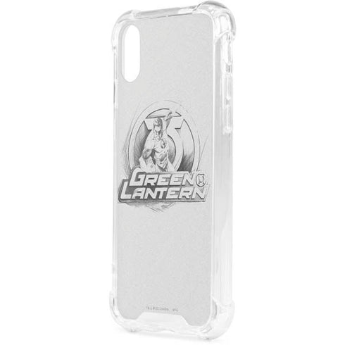 DC Comics Green Lantern Sketch Art Action Pose iPhone XS Clear Case