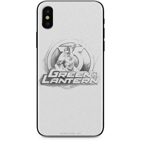 DC Comics Green Lantern Sketch Art Action Pose iPhone XS Max Skin