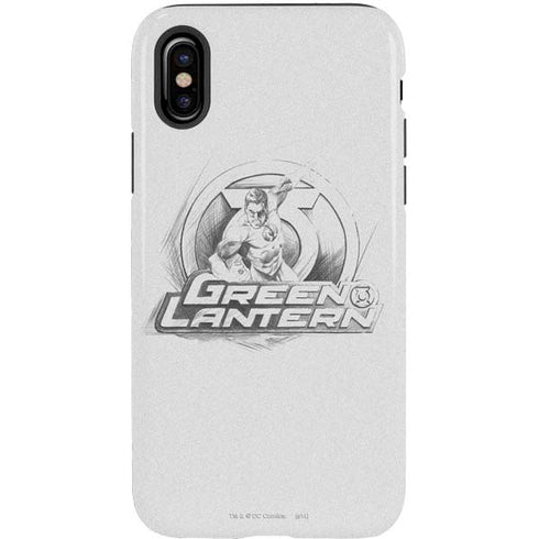 DC Comics Green Lantern Sketch Art Action Pose iPhone XS Pro Case