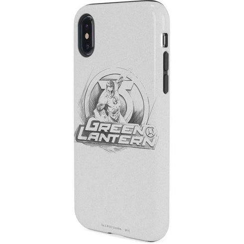 DC Comics Green Lantern Sketch Art Action Pose iPhone XS Pro Case