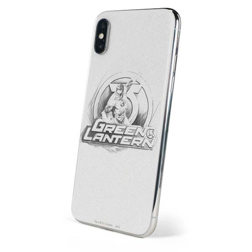 DC Comics Green Lantern Sketch Art Action Pose iPhone XS Skin