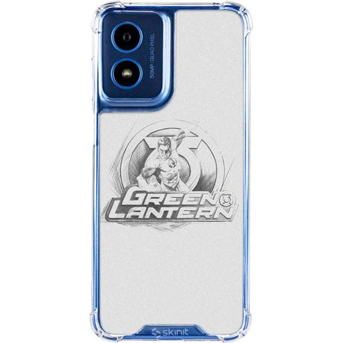 DC Comics Green Lantern Sketch Art Action Pose Moto G Play 4G (2024) Clear Case