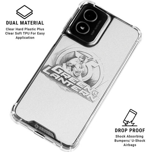 DC Comics Green Lantern Sketch Art Action Pose Moto G Power 5G (2024) Clear Case