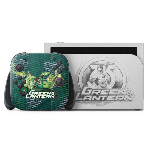 DC Comics Green Lantern Sketch Art Action Pose Nintendo Skins