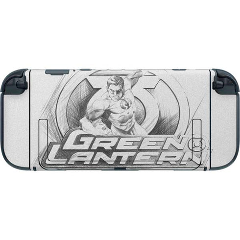 DC Comics Green Lantern Sketch Art Action Pose Nintendo Switch 2 (2025) with Joy-Con Skin