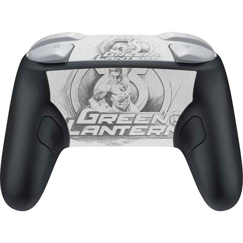 DC Comics Green Lantern Sketch Art Action Pose Nintendo Switch 2 (2025) Pro Controller Skin