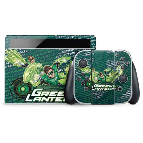 DC Comics Green Lantern Sketch Art Action Pose Nintendo Skins