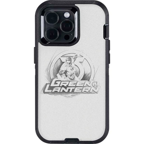 DC Comics Green Lantern Sketch Art Action Pose Otterbox Defender iPhone Skin