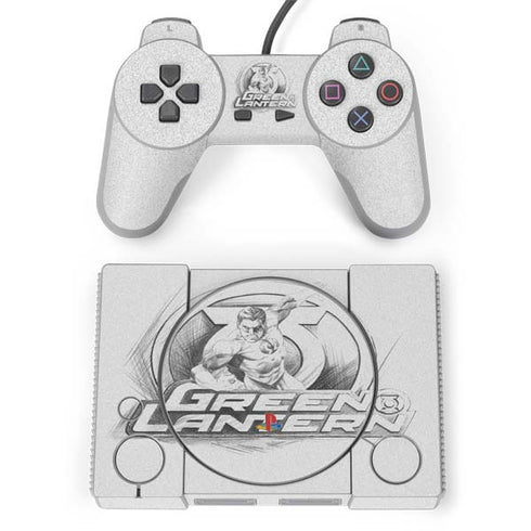 DC Comics Green Lantern Sketch Art Action Pose PlayStation Classic Bundle Skin