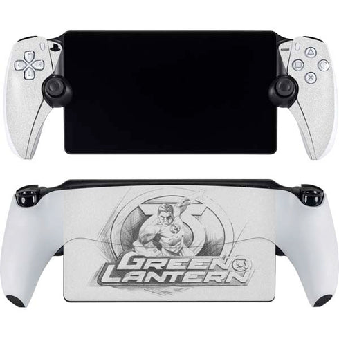 DC Comics Green Lantern Sketch Art Action Pose PlayStation PS5 Skins