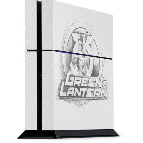 DC Comics Green Lantern Sketch Art Action Pose PlayStation PS4 Skins