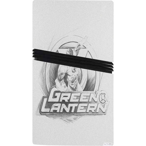 DC Comics Green Lantern Sketch Art Action Pose PS5 Pro Console Skin