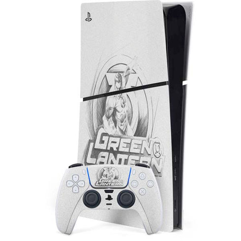 DC Comics Green Lantern Sketch Art Action Pose PlayStation PS5 Skins
