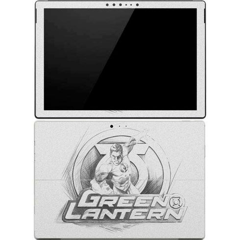DC Comics Green Lantern Sketch Art Action Pose Surface Pro 4 Skin