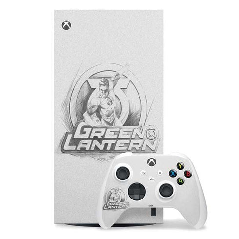 DC Comics Green Lantern Sketch Art Action Pose Xbox Series X Skins
