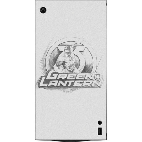 DC Comics Green Lantern Sketch Art Action Pose XBox Series X Digital Edition Console Skin