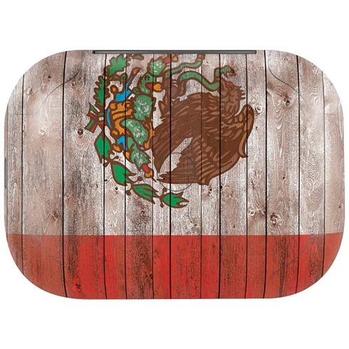 Mexican Flag Dark Wood Amazon Echo Buds Skin
