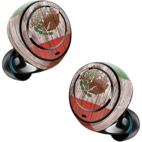 Mexican Flag Dark Wood Amazon Echo Buds Skin