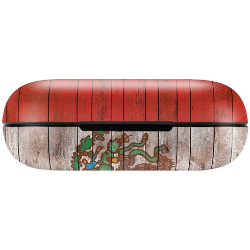 Mexican Flag Dark Wood Amazon Echo Buds Skin