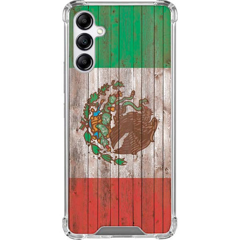 Mexican Flag Dark Wood Gabb Phone 4 Clear Case