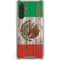 Mexican Flag Dark Wood Galaxy A17 Clear Case