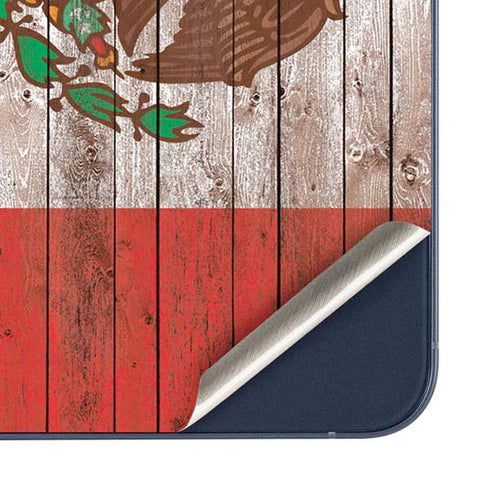 Mexican Flag Dark Wood Galaxy A35 5G Skin