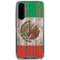 Mexican Flag Dark Wood Galaxy A36 5G Clear Case