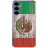 Mexican Flag Dark Wood Galaxy A55 5G Clear Case