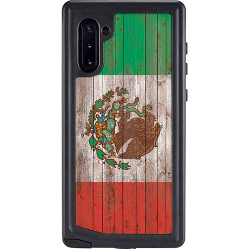 Mexican Flag Dark Wood Galaxy Cases