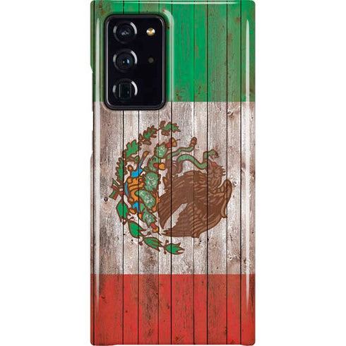 Mexican Flag Dark Wood Galaxy Cases