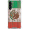 Mexican Flag Dark Wood Galaxy S24 FE Clear Case