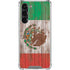 Mexican Flag Dark Wood Galaxy S24 FE Clear Case